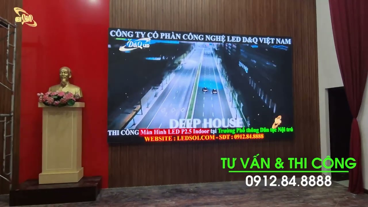 Trường Phổ thông Dân tộc Nội trú THCS&THPT tỉnh Lâm Đồng | Lắp đặt màn hình LED P2.5