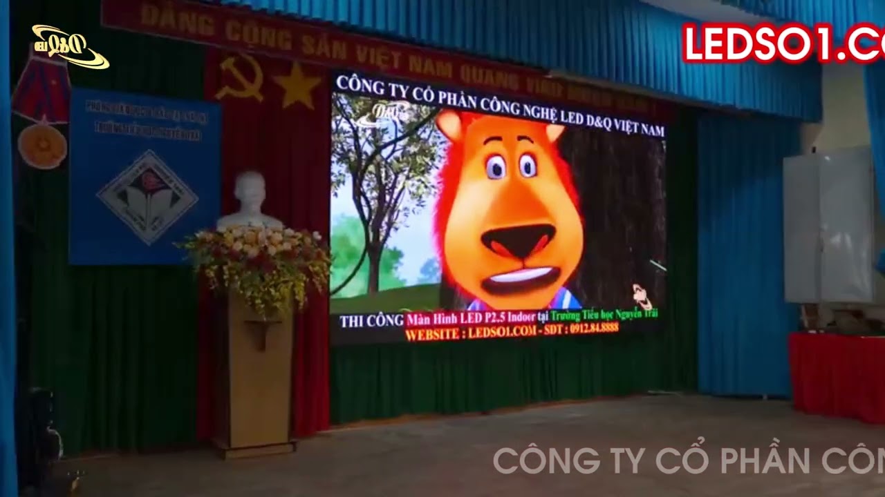 Trường Tiểu học Nguyễn Trãi - 267 Bùi Thị Xuân, Lâm Đồng | Thi Công màn hình LED P2.5