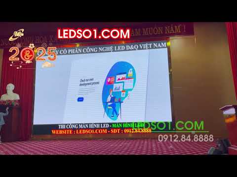 UBND huyện Yên Sơn - Tỉnh Tuyên Quang | Thi Công 20m2 Màn hình LED P2.5 trong hội Trường.