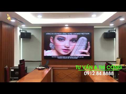 UBND Quận Long Biên, Hà Nội | Thi Công 4 màn hình Ghép 55inch trong Phòng họp | LED D&Q