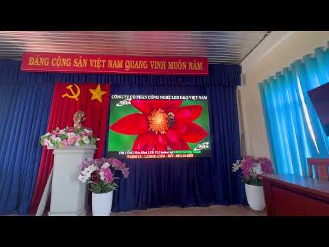 UBND Xã Hiệp Thạnh - Lâm Đồng | thi công màn hình LED P2 trong hội trường.