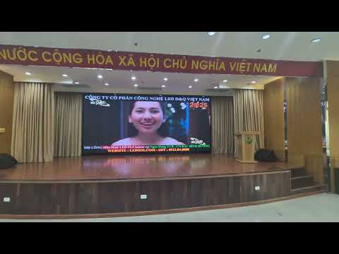 VietComBank Bình Dương | Công trình thi công Lắp màn hình LED 2.5 tại hội trường.