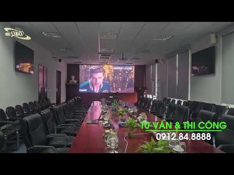 VNPT 75 Đinh Tiên Hoàng Thi Công Màn hình LED P1.86 trong phòng họp.