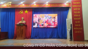 UBND Phường B’lao – TP. Bảo Lộc | D&Q thi công gói thầu dự án màn hình LED P2.5 phòng họp Hội nghị