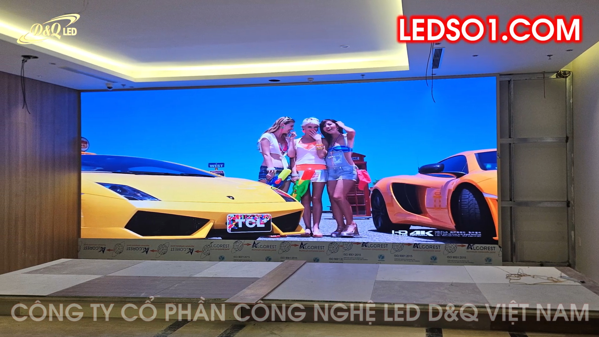 Tập đoàn Bất động sản Vikland | Thi công dự án màn hình LED COB P2 phòng họp thương hiệu ThinkSTV