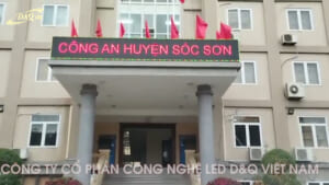 Trụ sở Công An Huyện Sóc Sơn | DQ thi công gói thầu Màn hình LED P5 ngoài trời đồng bộ hãng ThinkSTV