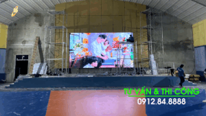Thi Công gói thầu màn hình LED COB P2.5 – Trường THCS Giảng Võ Hà Nội