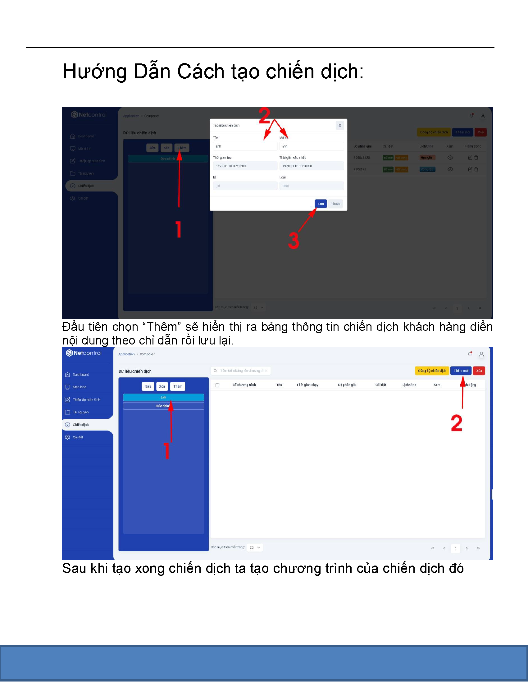 Trình Duyệt DESKTOP – Hướng dẫn sử dụng Phần mềm quản lý tập trung NetControl 2025