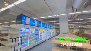 GO! Yên Bái | D&Q Lắp đặt hàng loạt màn hình LED GOB P3 tại quầy Mỹ phẩm Gia dụng sắp khai trương