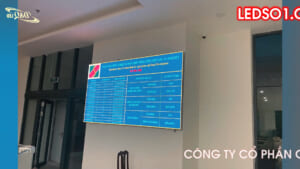 Agribank tỉnh Hòa Bình | Lắp đặt dự án màn hình LED P2 quầy giao dịch bảng 4 thương hiệu ThinkSTV