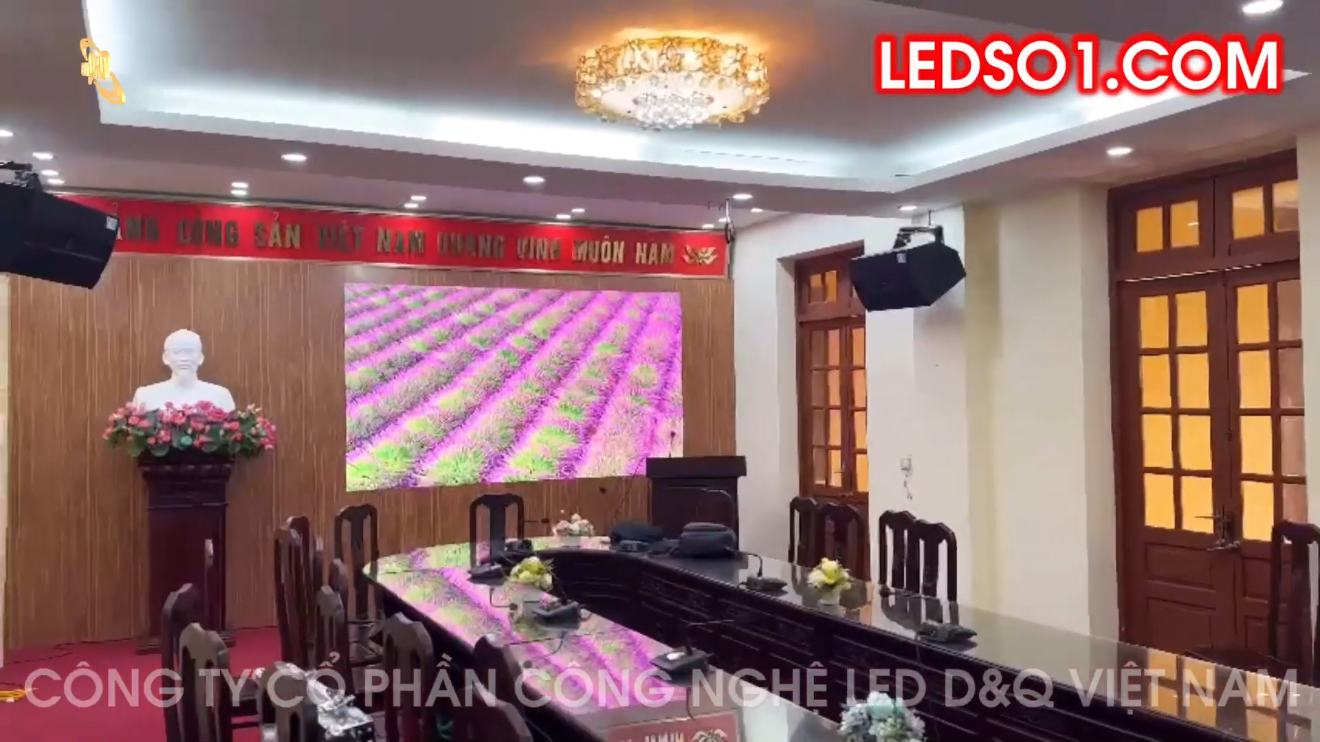 Liên Hiệp Phụ Nữ Tỉnh Ninh Bình | DQ thi Công dự án màn hình LED HOB P1.53 đồng bộ nhà máy ThinkSTV