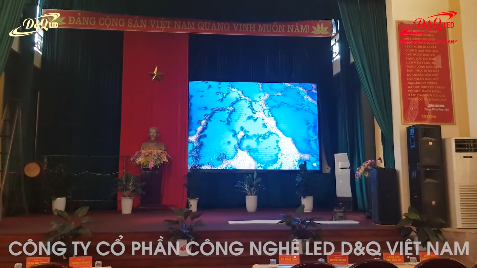 Văn phòng Tỉnh ủy Thái Nguyên | D&Q trúng thầu và lắp màn hình LED đồng bộ ThinkSTV tại Phòng họp