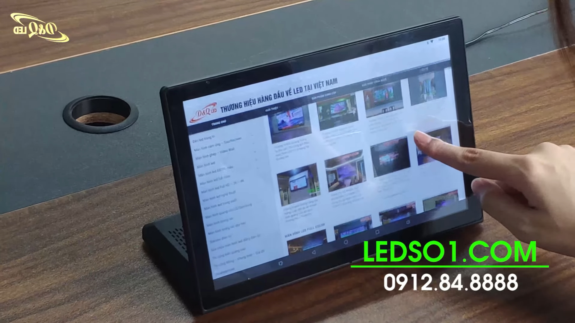 D&Q cung cấp và thi công màn hình cảm ứng tương tác để bàn 9-10inch trên Toàn quốc, giá tốt nhất VN