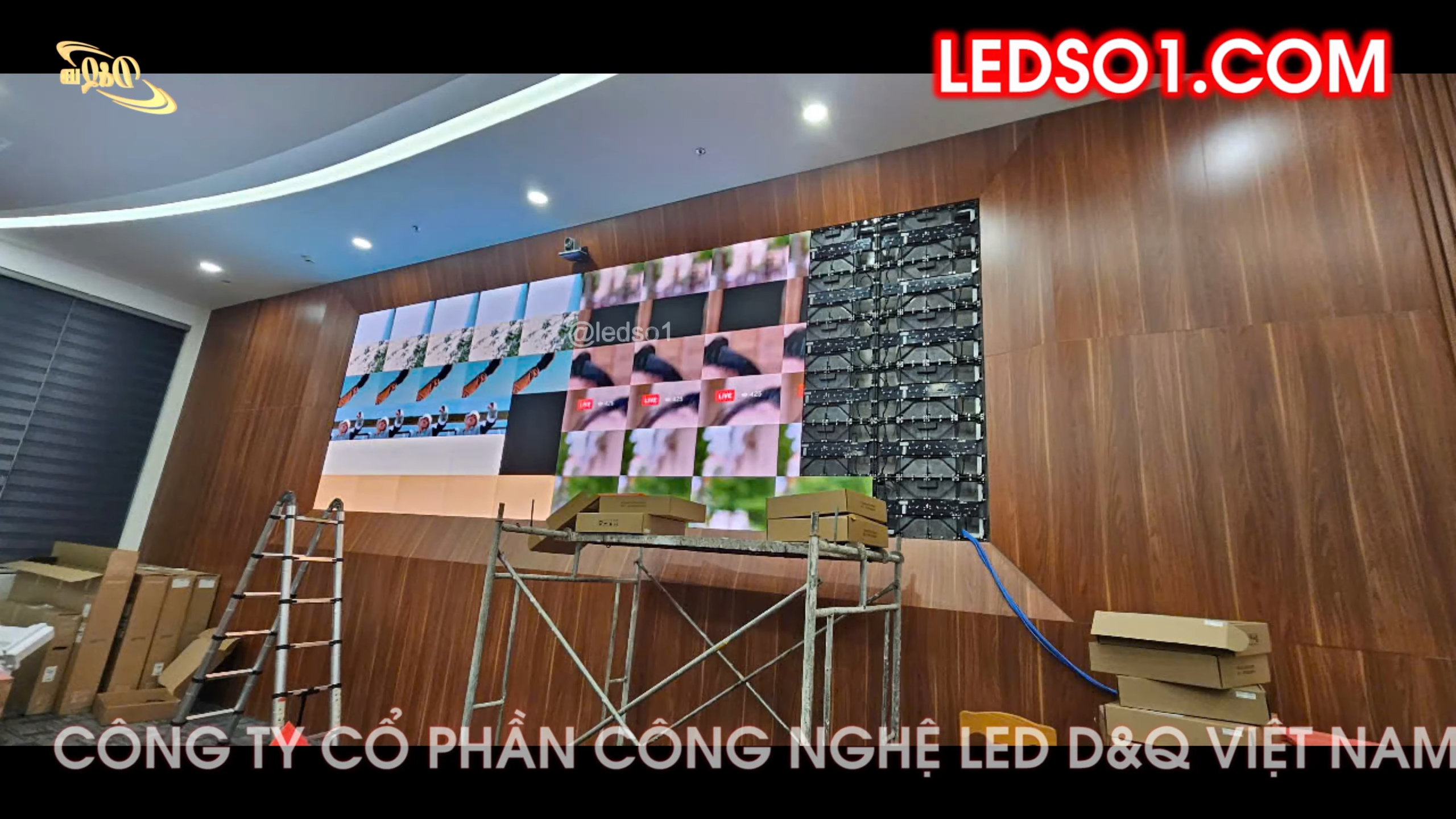 Trung tâm 386 (Bộ Tư lệnh 86) – Bộ Quốc Phòng | DQ thi công dự án màn hình LED COB P1.2 Bảo mật cao