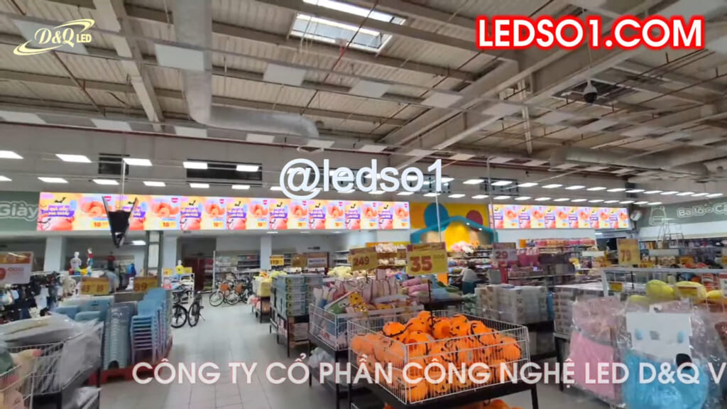 GO! Hải Dương | Big C Hải Dương | D&Q thi công dự án màn hình LED P3 ThinkSTV trong Siêu thị, TTTM