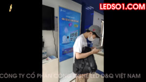 VNPT Vũ Trọng Phụng, Hà Nội | D&Q trúng thầu và lắp màn hình cảm ứng tương tác LCD 65inch giá tốt