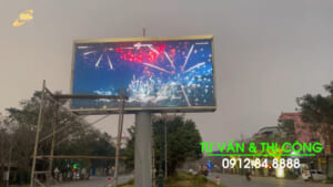 D&Q cung cấp dự án màn hình LED quảng cáo ngoài trời có Cột, Móng lắp đặt Toàn quốc, Giá tốt nhất