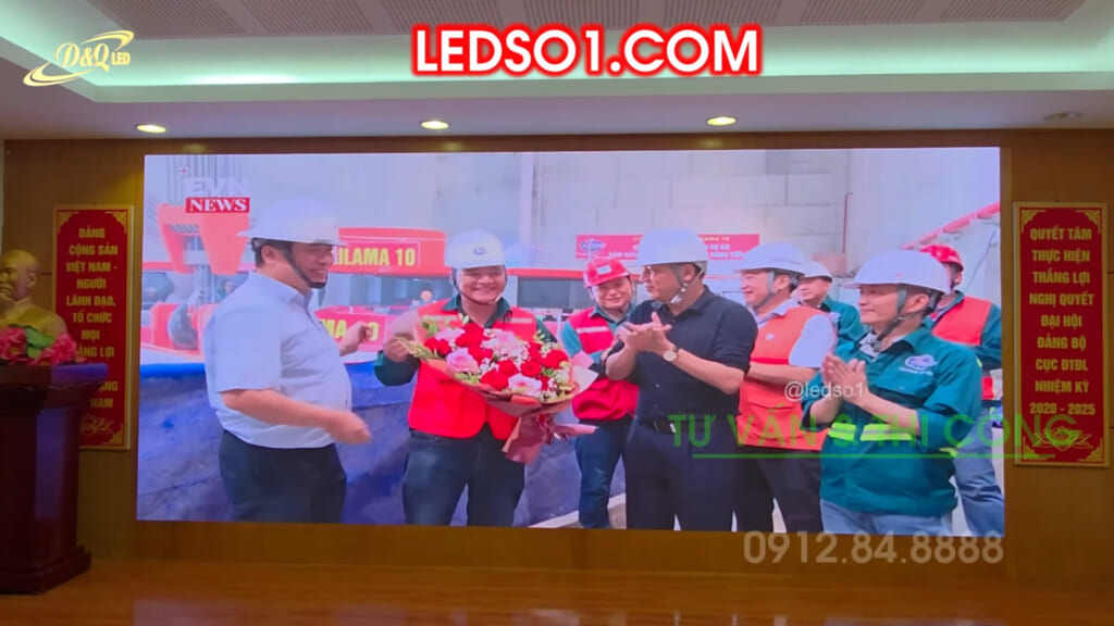 Công ty Thủy điện Sơn La | DQ thi công dự án thầu màn hình LED P2 Indoor phòng Hội trường – Hội thảo