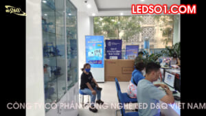 VNPT Nguyễn Trãi, Hà Nội | DQ trúng thầu và lắp màn hình cảm ứng tương tác LCD 65inch trên Toàn quốc