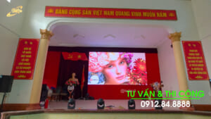 UBND Xã Thanh Liêm – Hà Nam | DQ thi công dự án màn hình LED P2 đồng bộ hãng ThinkSTV tại Phòng họp
