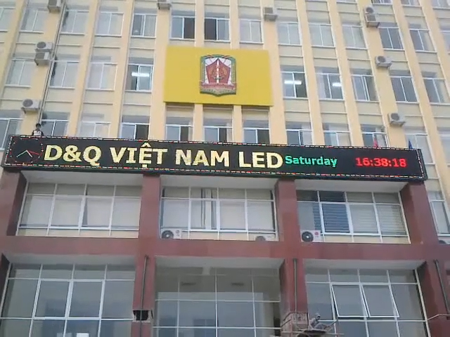 Trường Đại học Kỹ thuật – Hậu cần Công an Nhân dân | D&Q thi công dự án thầu màn hình LED ngoài trời