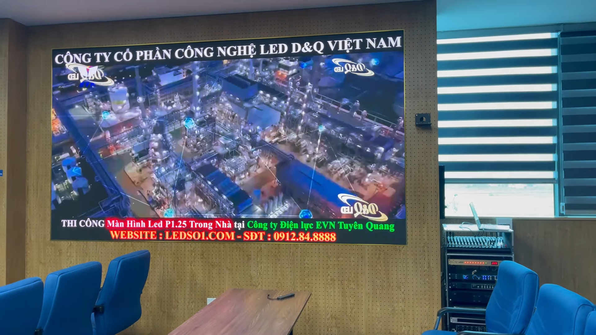 Công Ty Điện Lực Tuyên Quang | D&Q thi công gói thầu dự án màn hình LED COB P1.25 đồng bộ ThinkSTV