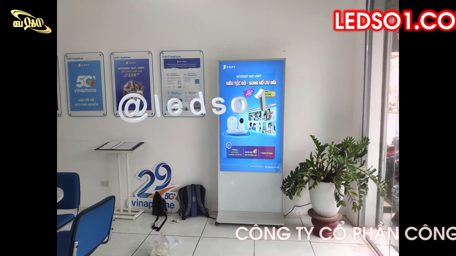 VNPT Thụy Khuê, Hà Nội | D&Q trúng thầu và lắp màn hình cảm ứng tương tác LCD 65inch trên Toàn quốc