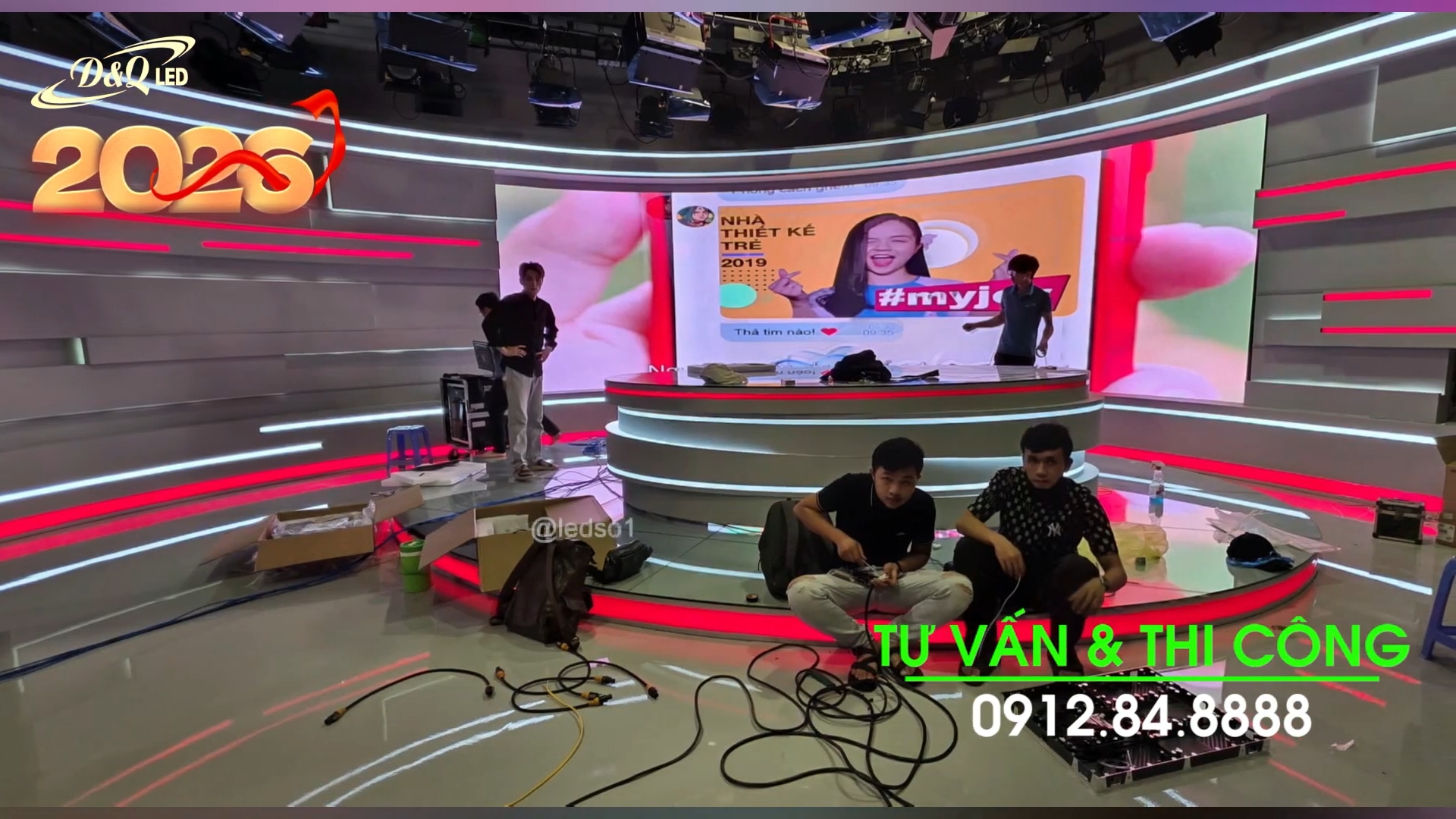 màn hình LED đài truyền hình VTV — D&Q VietNam