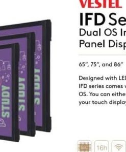 Màn hình quảng cáo cảm ứng Châu Âu 86 inch Dual OS Interactive Flat Panel Displays | LED D&Q Miền Bắc - LED D&Q