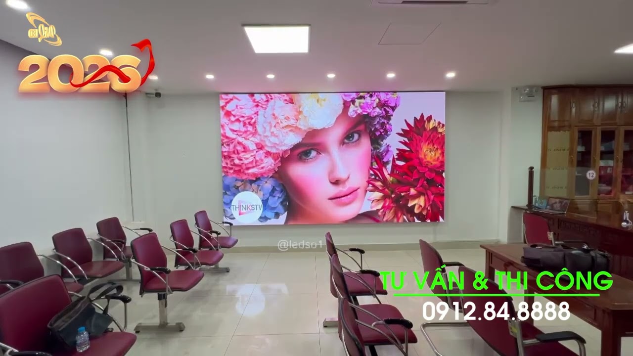 Agribank chi nhánh Biên Hoà | Thi Công Màn hình LED P2 trong Quầy PGD | Thầu dự án