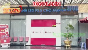 Agribank chi nhánh Biên Hoà | Thi Công Màn hình LED P3 Ngoài trời Sảnh Hội sở | Thầu dự án