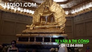 Đại Sảnh Tháp Chùa Bái Đính 13 tầng lầu | D&Q thi công dự án màn hình quảng cáo LCD trong thang máy