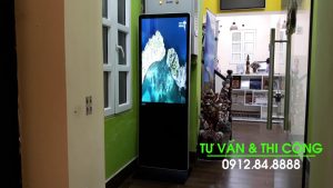 Đại Sứ Quán INDONESIA | DQ lắp đặt dự án màn hình quảng cáo LCD 43inch truyền nội dung từ xa qua App