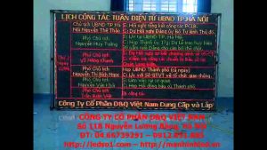 Bang led lich hop, bien led lich hop, Bang led lich cong tac, bien led lich cong tac, bien led