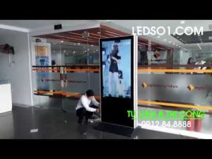 Công Ty Bất Động Sản Thế Kỷ | DQ thi công dự án màn hình quảng cáo LCD 55" chân đứng 2 mặt hiển thị