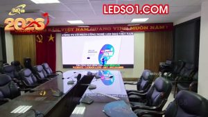 Công ty Cổ phần LILAMA 10 | D&Q Led thi công dự án màn hình LED P1.86 trong Phòng họp Trực tuyến