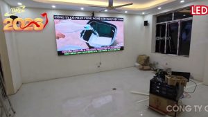 Công ty CP Đầu tư Hội nhập Toàn Cầu | D&Q thi công dự án màn hình Led P2 phòng họp trực tuyến