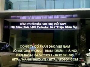 Công ty Dầu khí PV OIL | DQ thi công dự án màn hình LED P8 ngoài trời chạy thông tin quảng cáo