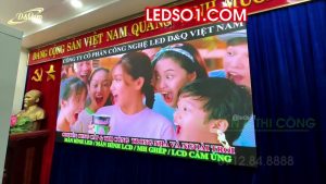 Công ty Điện lực Sóc Sơn| EVN Sóc Sơn | D&Q thi công dự án màn hình LED P2.5 phòng Hội trường lớn