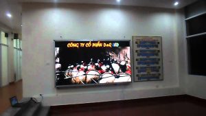 Cục Cảnh sát Giao thông - C08 | D&Q trúng thầu và lắp màn hình LED P3 - 150 inch chạy lịch Công tác