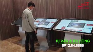 DQ cung cấp màn hình cảm ứng tương tác chân quỳ từ 10inch đến 110inch giá tốt nhất thị trường
