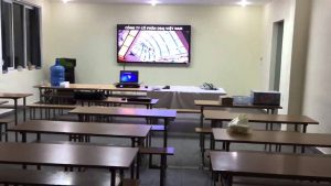 Học viện Công nghệ Bưu chính Viễn thông | D&Q thi công thầu dự án Màn hình Led P2 tại Phòng dạy học