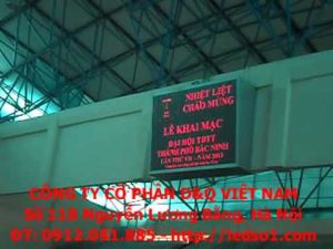 Lắp đặt màn hình LED, bảng điện tử LED tại sân vận động, nhà thi đấu, trung tâm thể thao