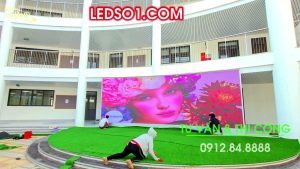 Mầm Non Ánh Sao - Hà Nội | D&Q thi công dự án màn hình LED P3 out đồng bộ ThinkSTV tại Sảnh trường