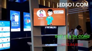 Màn hình LCD quảng cáo 43 inch - Lắp tại Quầy Trưng bày  BIDV