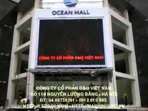 Màn hình LED full HD ngoài trời lớn nhất Cầu Giấy, Hà Nội do Công ty D&Q Việt Nam thi công