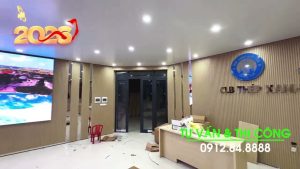Sân Thiên Trường - CLB Bóng đá Thép Xanh Nam Định | D&Q thi công dự án thầu màn hình LED COB P1.86