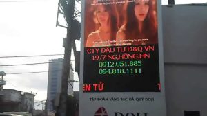 Tập đoàn Vàng Bạc Doji Sài Gòn | DQ lắp đặt gói thầu dự án màn hình LED P5 ngoài trời chạy Quảng cáo