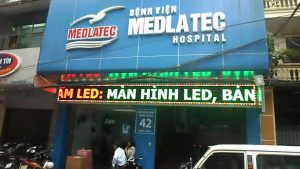 Thi công bảng điện tử LED ngoài trời tại Bệnh viện Đa khoa MEDLATEC