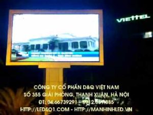 Thi công, lắp đặt màn hình LED full color 16.7 triệu màu ngoài trời - trong nhà.wmv